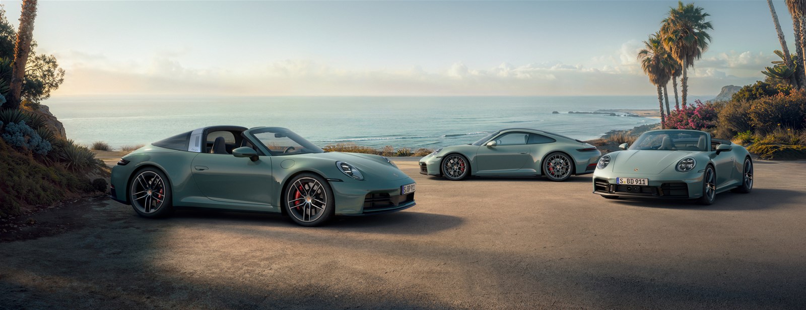 Porsche breidt 911 lijn uit met Carrera 4S, Carrera 4S Cabriolet en Targa 4S.